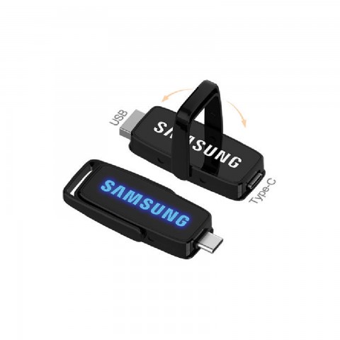 AHLAT SİYAH 32GB TYPE-C OTG IŞIKLI USB BELLEK