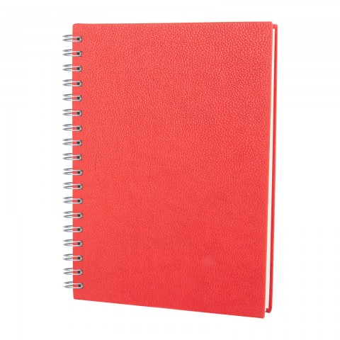 ELMADAĞ KIRMIZI TARİHLİ SPİRALLİ AJANDA (17X24 CM)