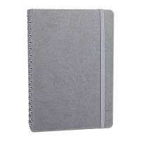 SÖĞÜTÖZÜ GRİ SPİRALLİ TARİHSİZ DEFTER (17X24 CM)