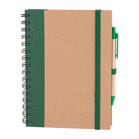 PURSAKLAR YEŞİL SPİRALLİ TARİHSİZ DEFTER (15X21 CM)