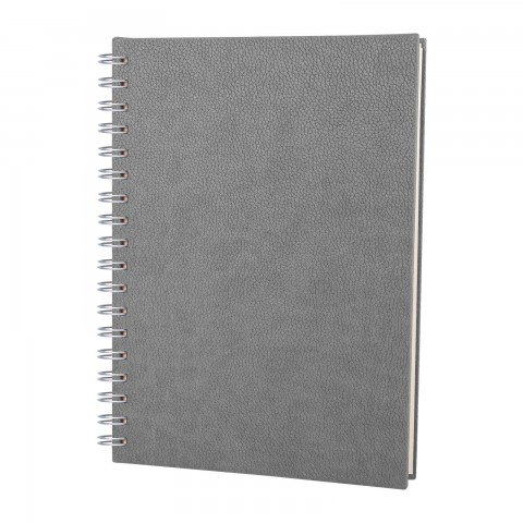 ALTINDAĞ GRİ KARELİ SPİRALLİ TARİHSİZ DEFTER (17X24 CM)