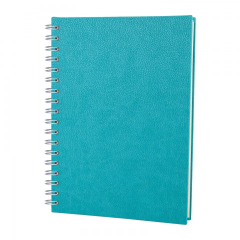 ALTINDAĞ TURKUAZ KARELİ SPİRALLİ TARİHSİZ DEFTER (17X24 CM)