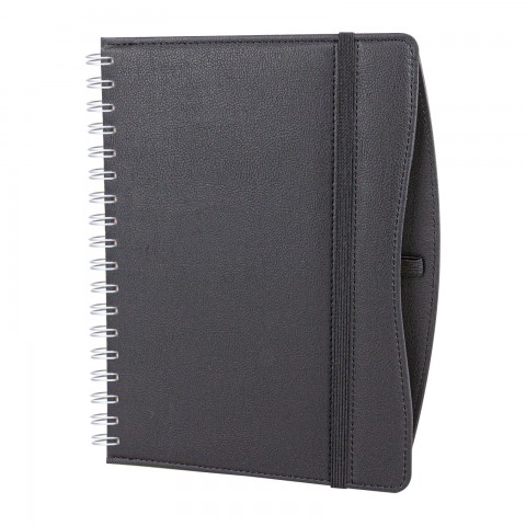 İVEDİK SİYAH SPİRALLİ TARİHLİ AJANDA (17X24 CM)