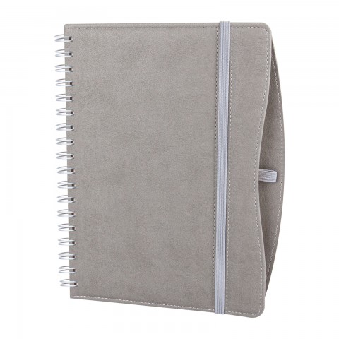 İVEDİK GRİ SPİRALLİ TARİHLİ AJANDA (17X24 CM)