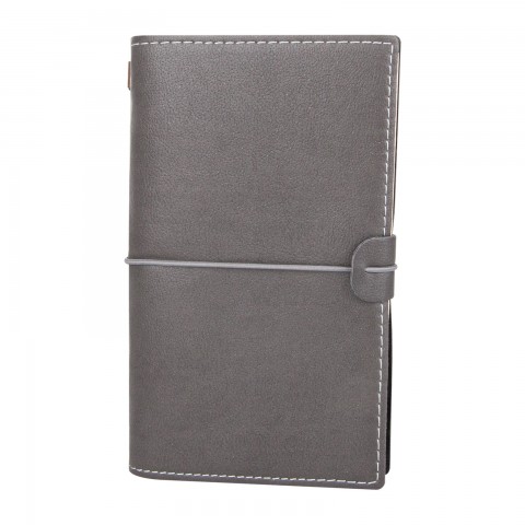 KUĞULU FÜME TARİHSİZ DEFTER (11,5X20 CM)