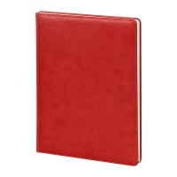 YAKACIK KIRMIZI TARİHLİ GÜNLÜK CİLTLİ AJANDA (20X28 CM)