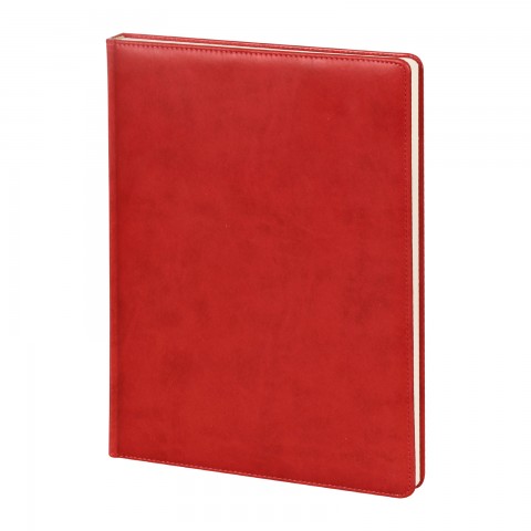 YAKACIK KIRMIZI TARİHLİ GÜNLÜK CİLTLİ AJANDA (20X28 CM)