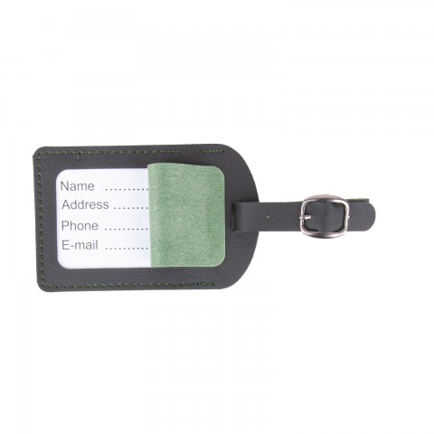 BAGAJ ETİKETİ YEŞİL DERİ