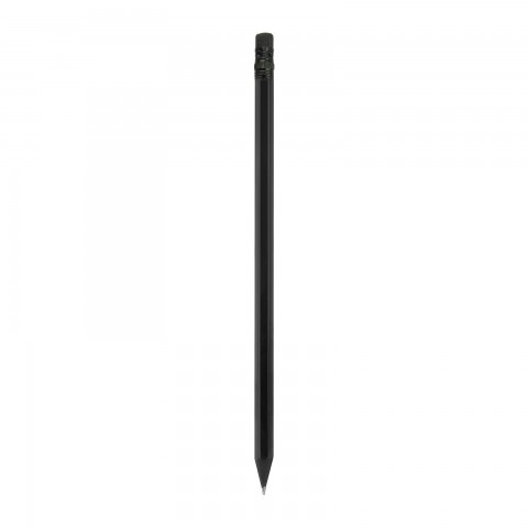 İLİÇ SİYAH KÖŞELİ LATALI SİLGİLİ NATUREL KURŞUN KALEM