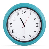 ATLAS TURKUAZ PLASTİK KASA DUVAR SAATİ (380MM)