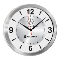 TRİTON091 GÜMÜŞ METAL KASA DUVAR SAATİ (350 MM)