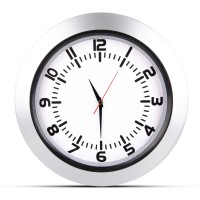 UMAY GÜMÜŞ PLASTİK KASA DUVAR SAATİ (350 MM)