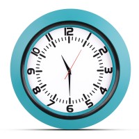 UMAY TURKUAZ PLASTİK KASA DUVAR SAATİ (350 MM)