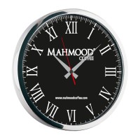 NEPTÜN091 SİYAH-GÜMÜŞ METAL DUVAR SAATİ(350 MM)