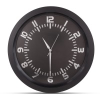 POSEIDON SİYAH PLASTİK KASA DUVAR SAATİ 350MM