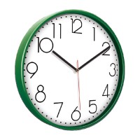 PAN164 YEŞİL PLASTİK ÇERÇEVE DUVAR SAATİ (380 MM)