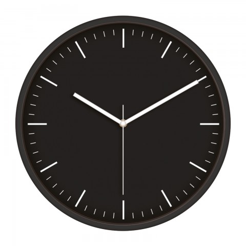 MİMAS186 SİYAH PLASTİK KASA DUVAR SAATİ (380 MM)