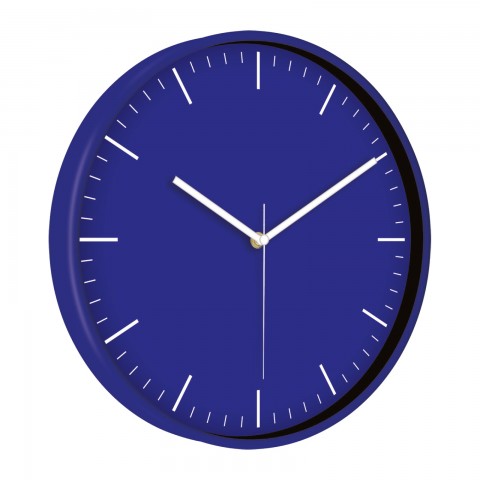 MİMAS186 LACİVERT PLASTİK KASA DUVAR SAATİ (380 MM)