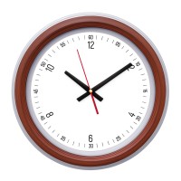 SEDNA526 AHŞAP-BEYAZ BRİSTOL KADRAN DUVAR SAATİ (480 MM)