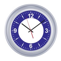 BENDİS509 GÜMÜŞ BRİSTOL KADRAN DUVAR SAATİ (400 MM)