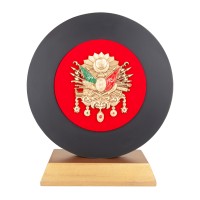 İHTİŞAM OSMANLI ARMASI KABARTMALI PLAKET İHTİŞAM OSMANLI ARMASI KABARTMALI PLAKET